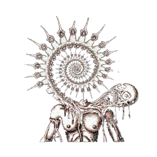 The spiral pattern is fully revealed.