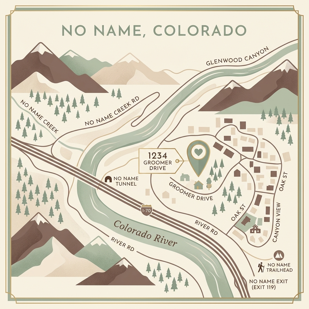 Salon location map